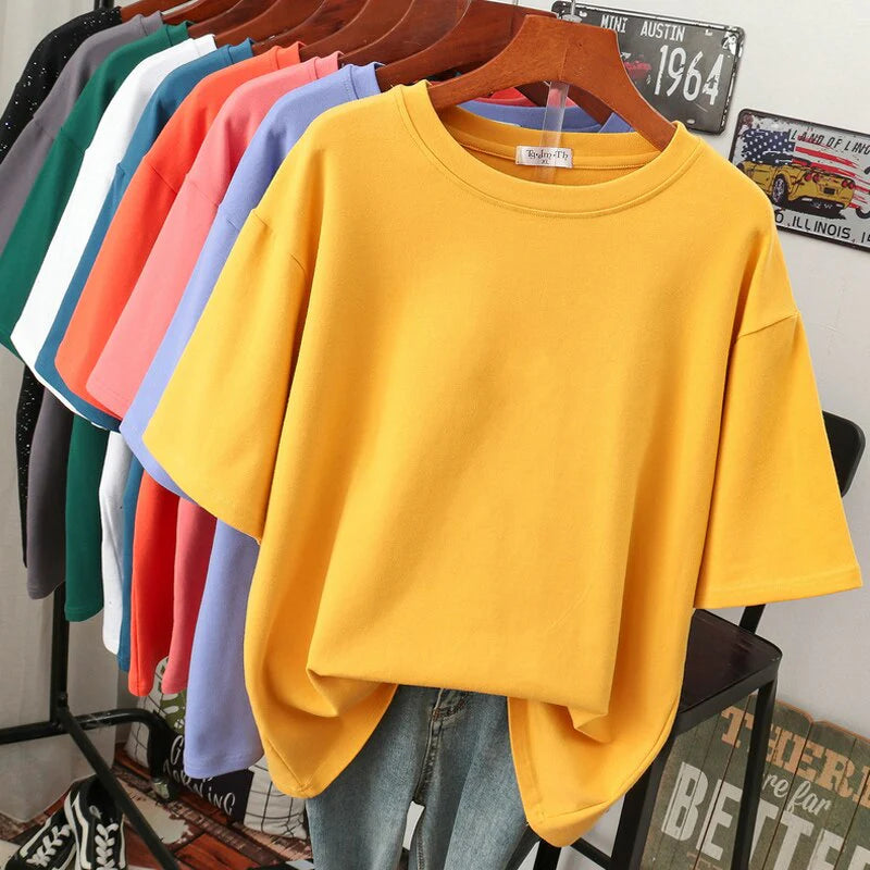 Alice | Kuscheliges Baumwoll-Basic: T-Shirt in Übergröße für Frauen