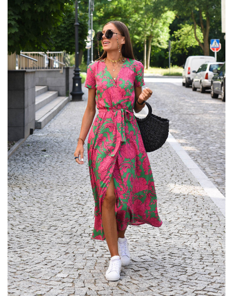 Eliana | Elegantes geblümtes Kleid