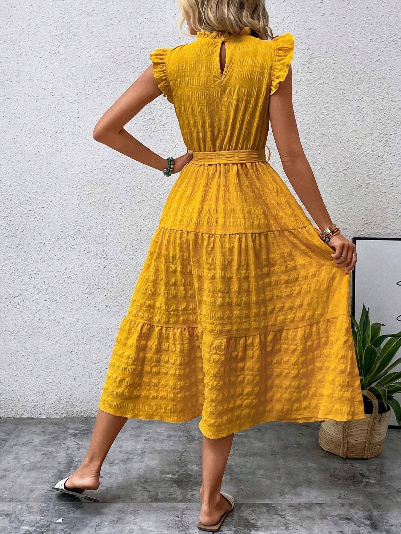 Charlotte | Elegantes Midi-Sommerkleid