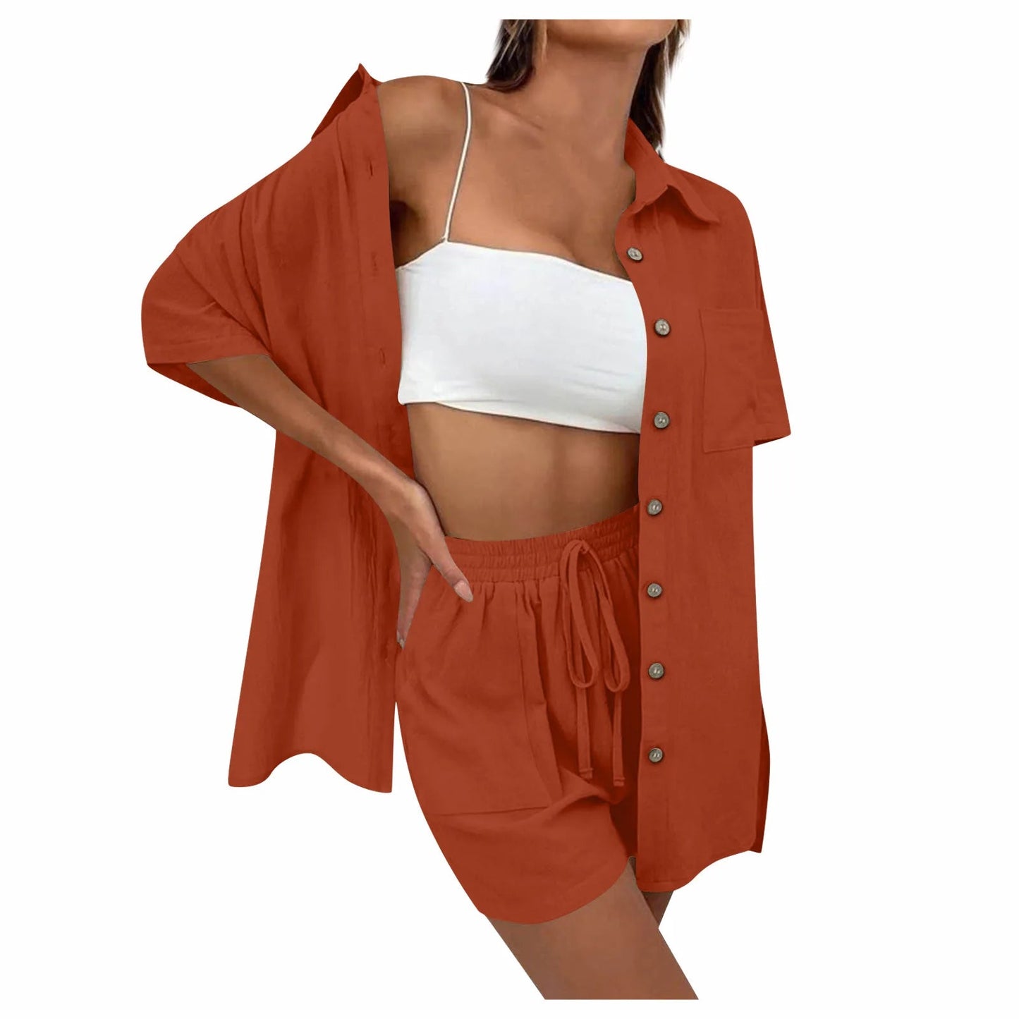 Lucia | Bequemes, lockeres Top und lässiges Short-Set