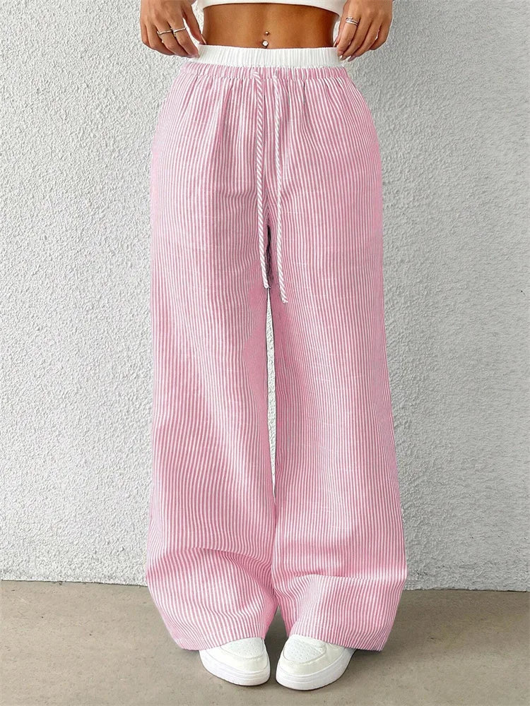 Florencia | Gestreifte Hose mit weitem Bein