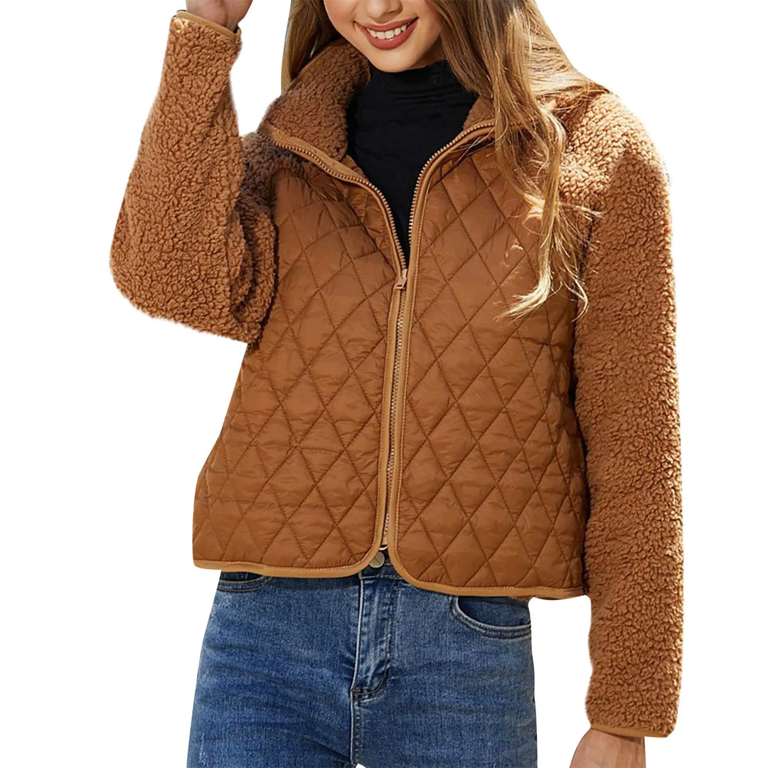 Noemie - Warme, moderne Bomberjacke mit Reißverschluss