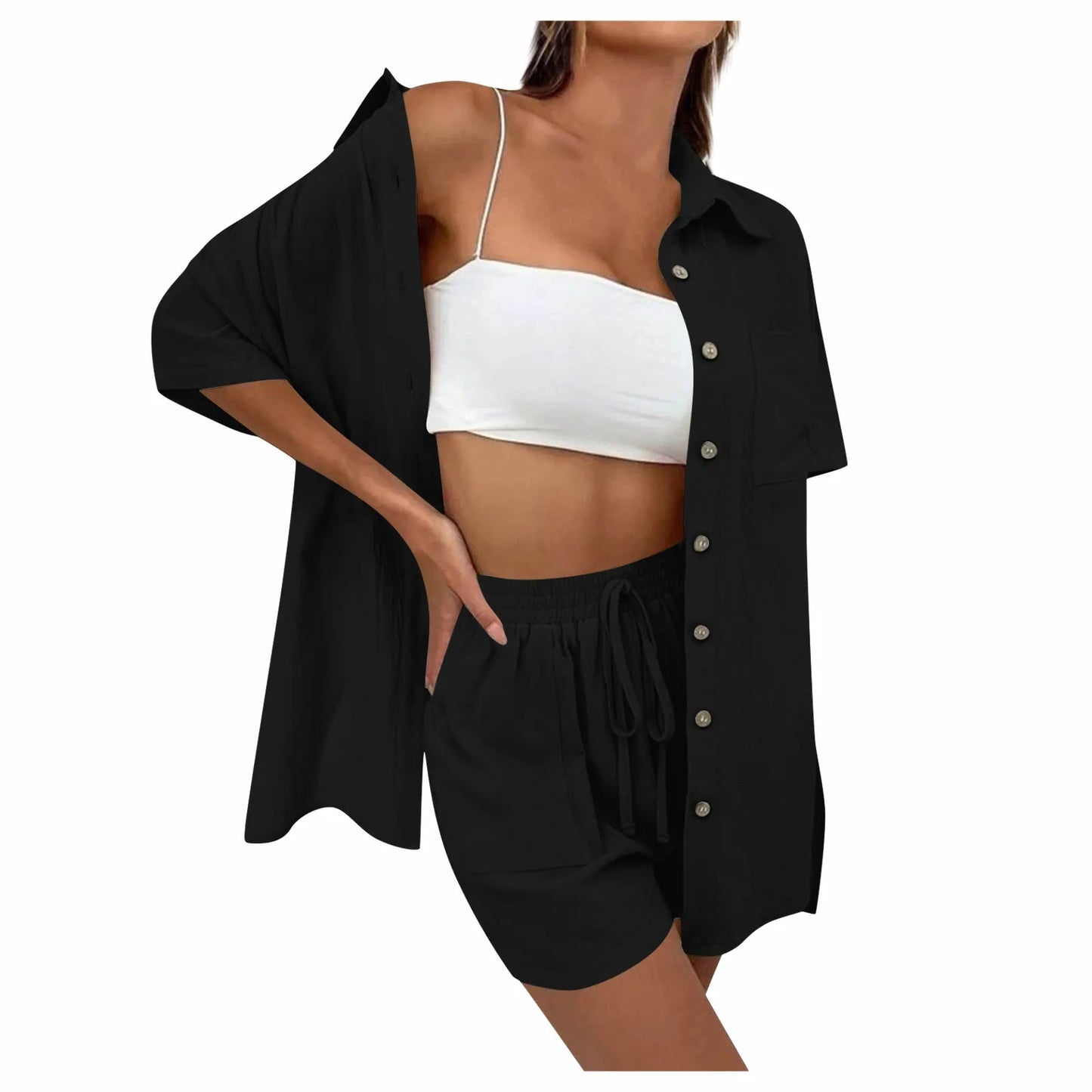 Lucia | Bequemes, lockeres Top und lässiges Short-Set