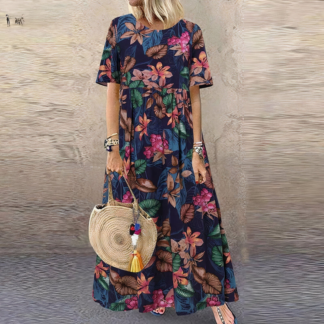 Bonnie - Florales Maxikleid für Frauen