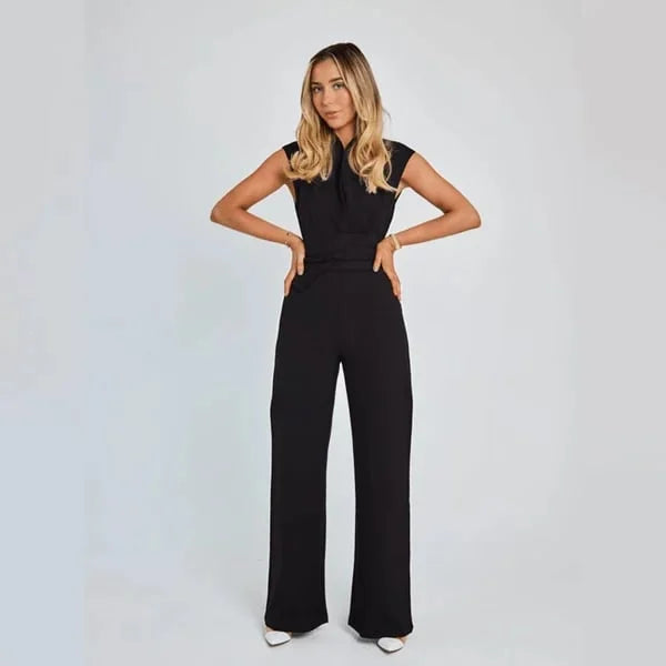 Luna | Sleeveless Jumpsuit with Wide Leg for Women