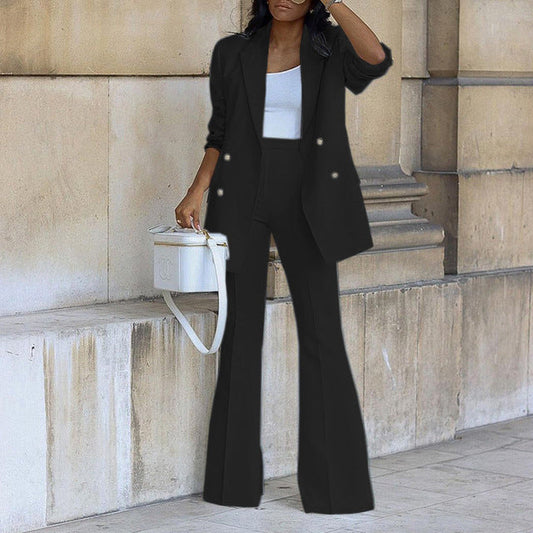 Kyla - Elegantes Set mit Blazer und Hose mit weitem Bein