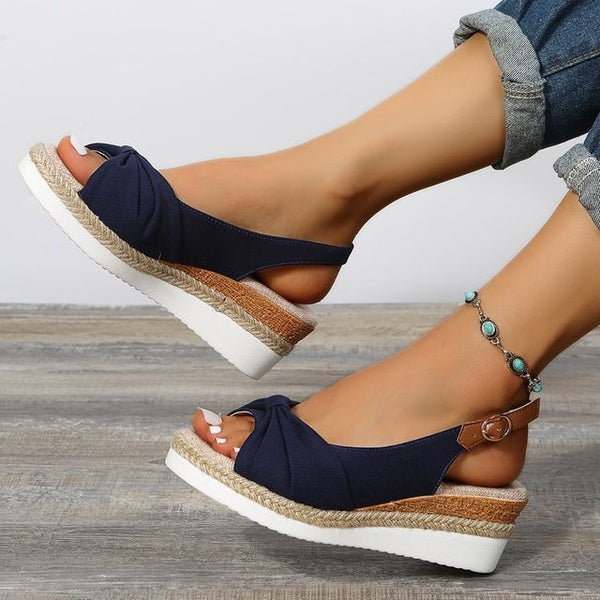 Maryam | Keilsandalen mit offener Spitze