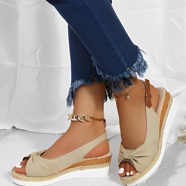 Maryam | Keilsandalen mit offener Spitze