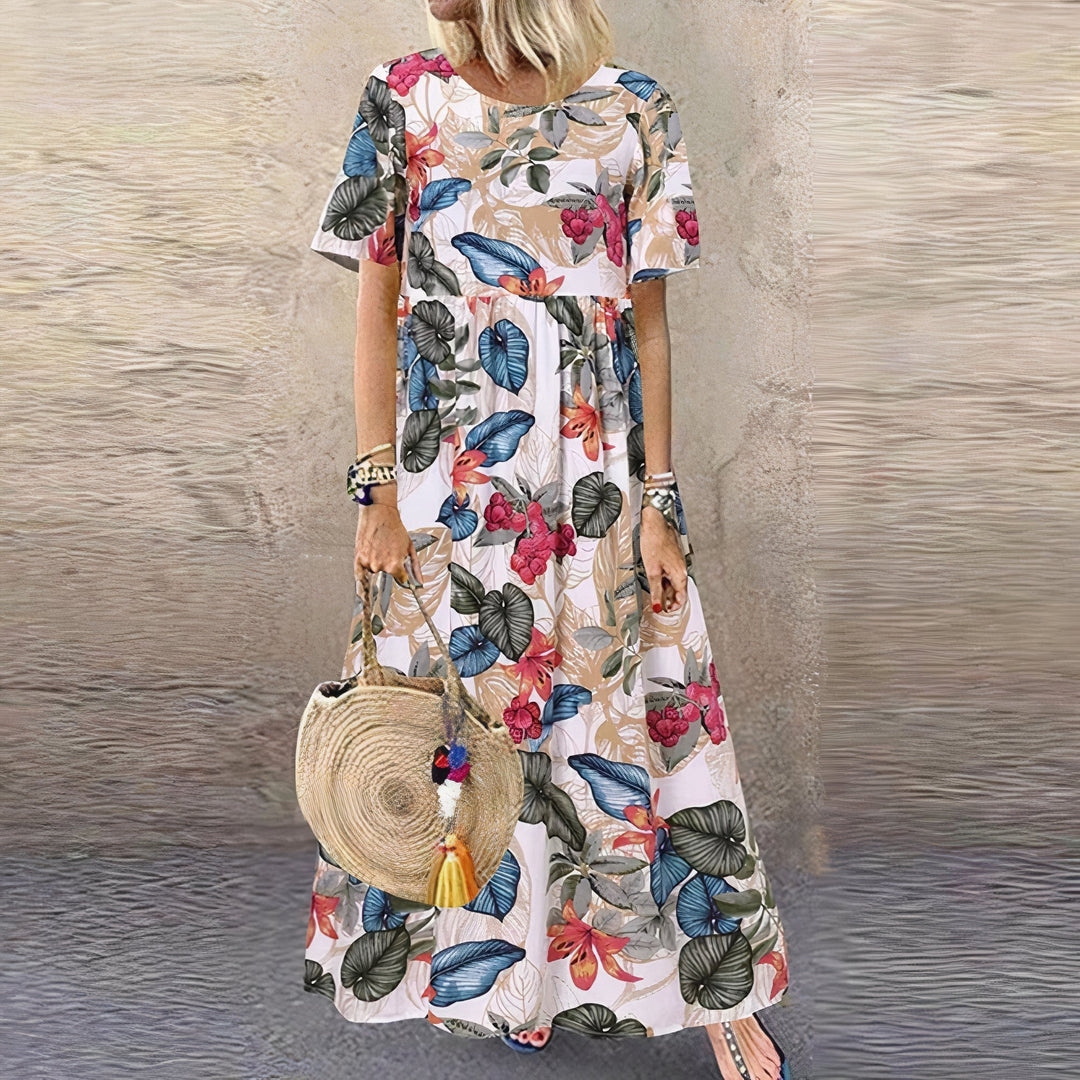 Bonnie - Florales Maxikleid für Frauen