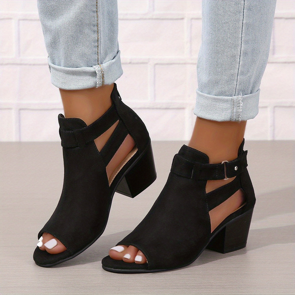 Charleen -  Damen-Sandalen mit klobigen Absätzen