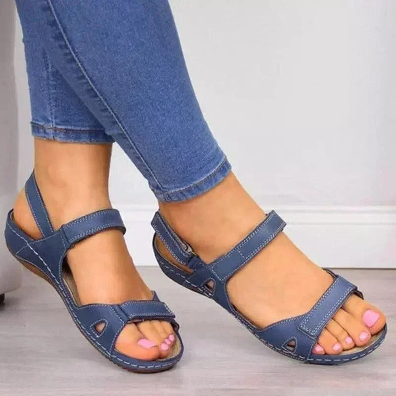 Madison | Ergonomische Damensandalen mit Klettverschluss