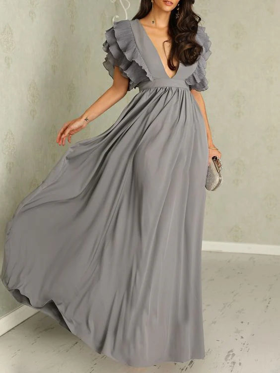 Clara | Elegantes Kleid mit gerafften Ärmeln