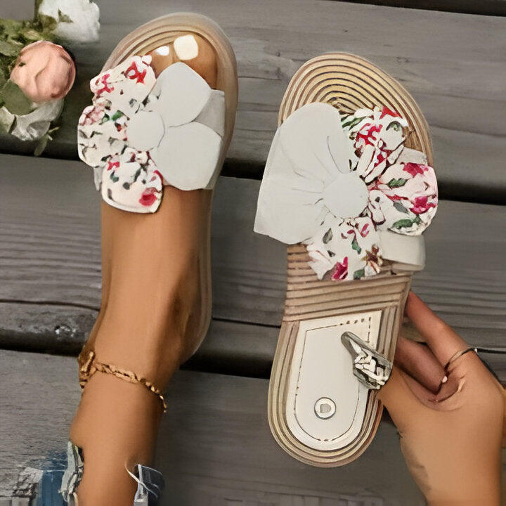 Irma | Schicke Sommer-Sandalen mit Blumenmuster für Frauen