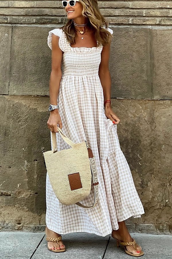 Hallie - Gestreiftes Maxikleid für Frauen