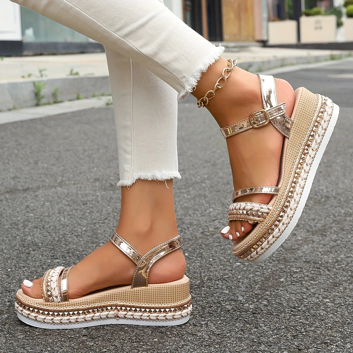 Chloe | Damen Plus Größe Sweet Style Sommer Sandalen