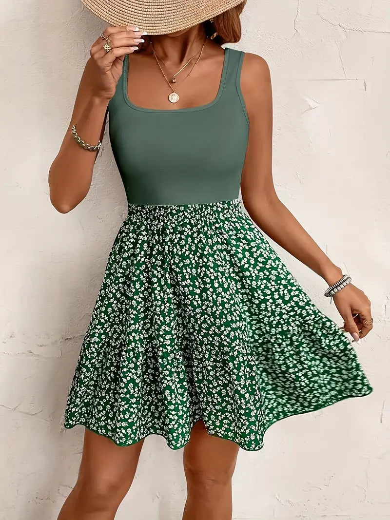 Rosie | Ärmelloses Sommerkleid mit Blumenmuster für Frauen