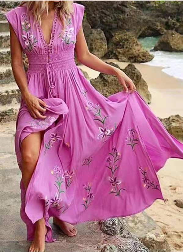 Dana | Bohème Strandkleid
