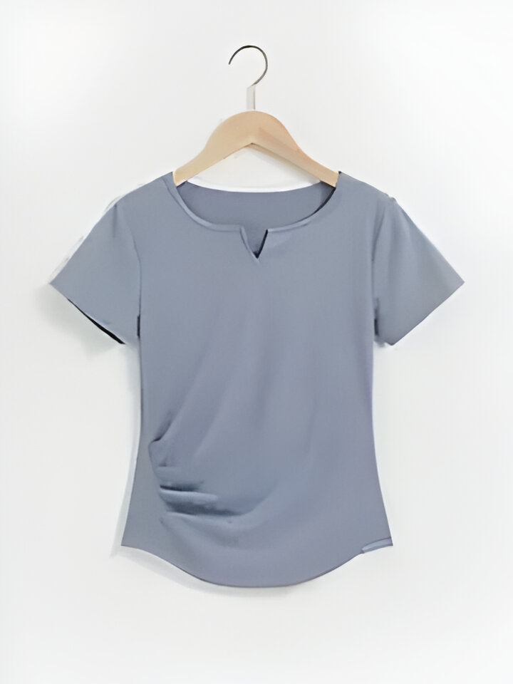 Ashley | Kurzärmeliges Yoga T-Shirt mit V-Ausschnitt für Frauen