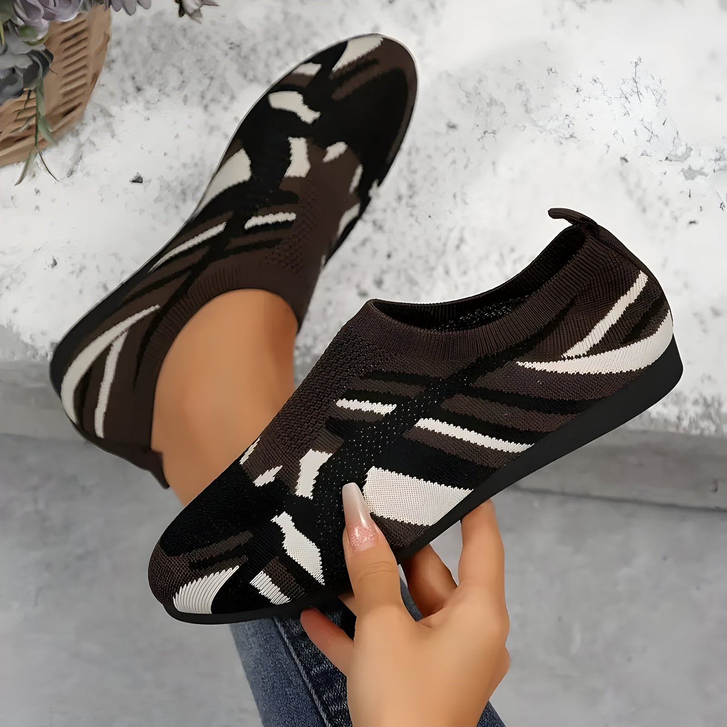Kiana | Flache Schuhe mit Camouflage-Muster für Frauen
