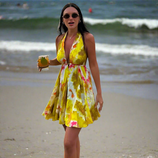 Estella | Tropical Print Rückenfrei für Frauen