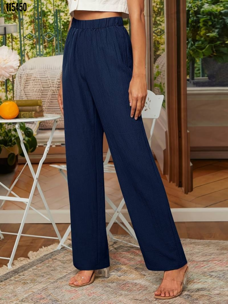 Catriona - Schicke gerade Hose mit elastischem Bund