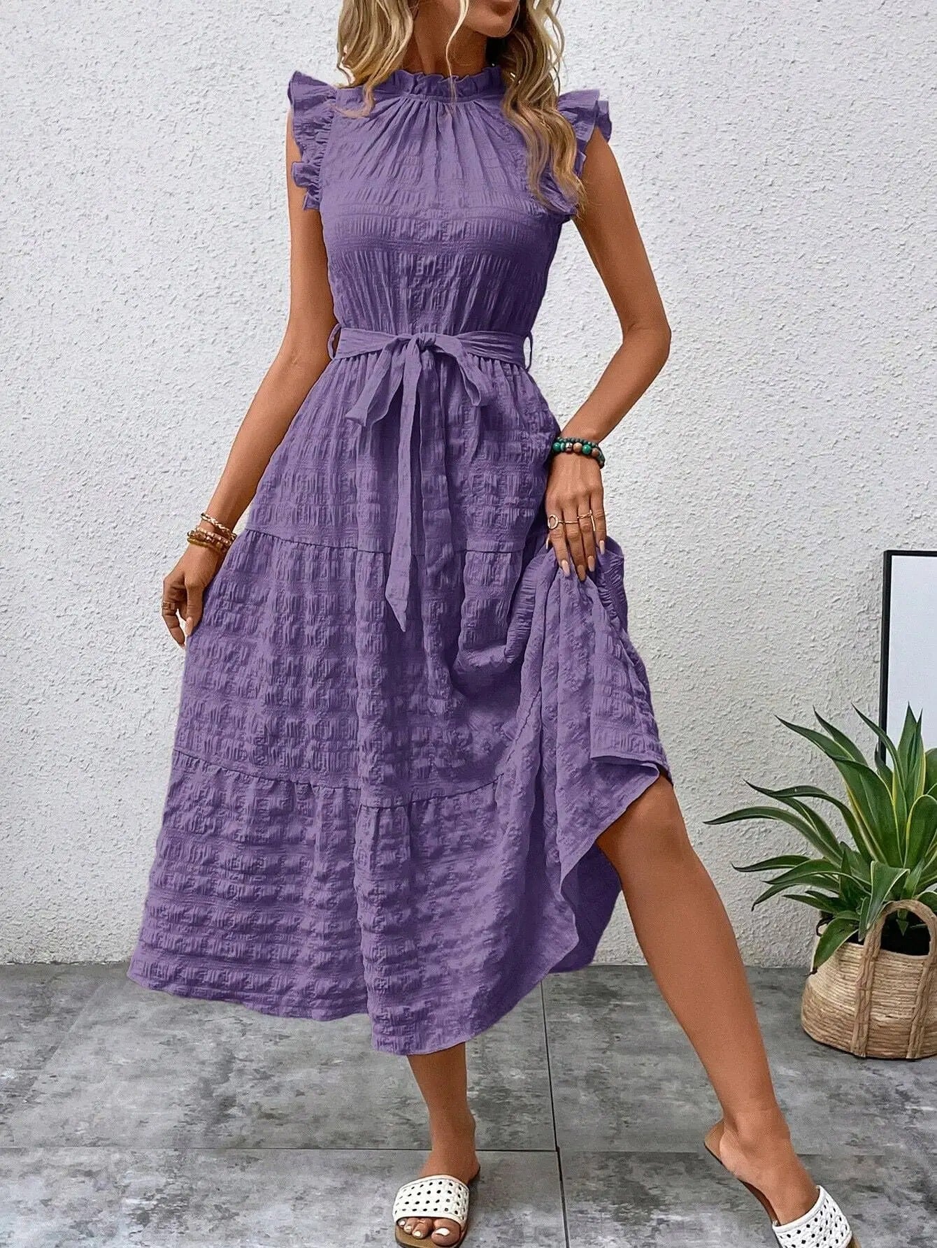 Charlotte | Elegantes Midi-Sommerkleid