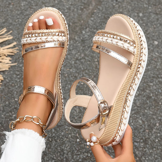 Chloe | Damen Plus Größe Sweet Style Sommer Sandalen