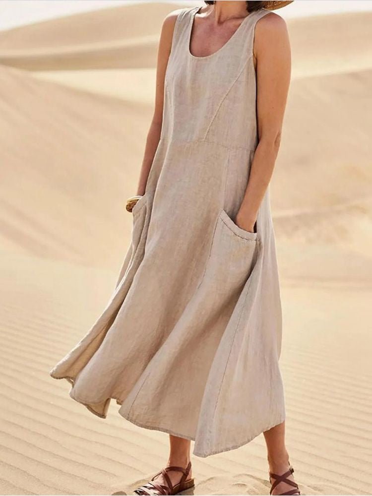 Jane -  Fließendes, luftiges Kleid