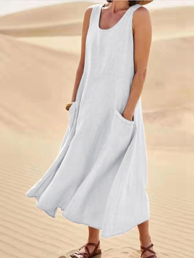 Jane -  Fließendes, luftiges Kleid