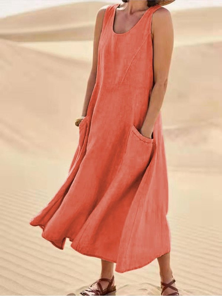 Jane -  Fließendes, luftiges Kleid