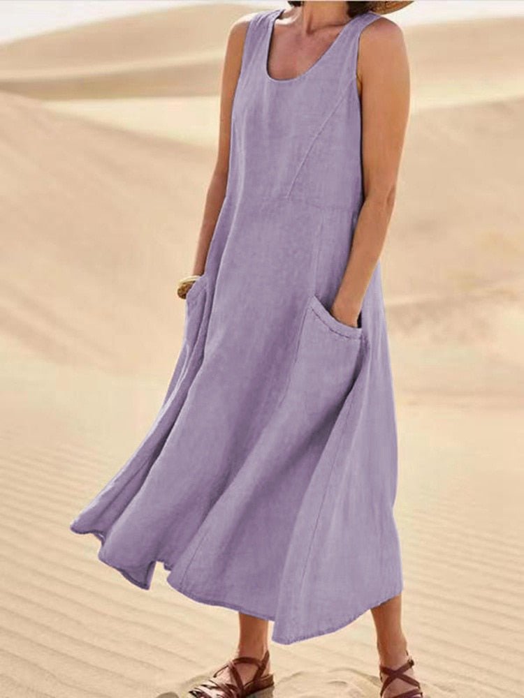 Jane -  Fließendes, luftiges Kleid