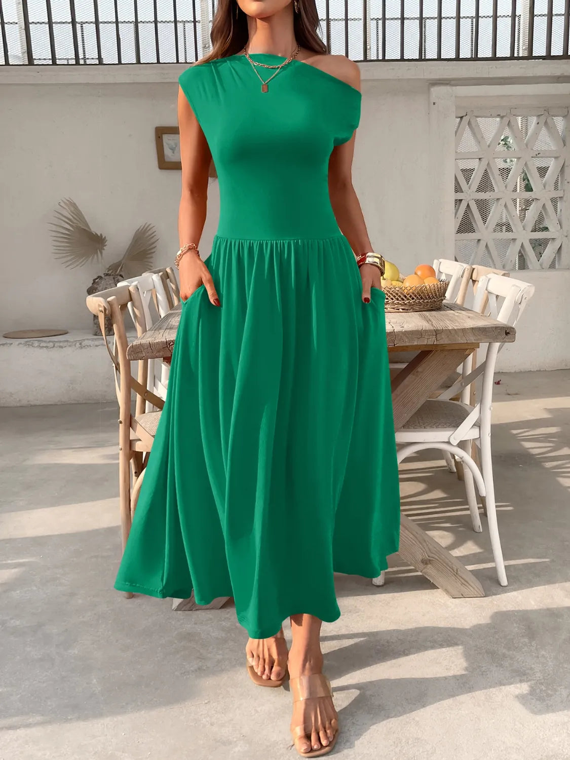 Miriam - Elegantes One-Shoulder-Kleid
