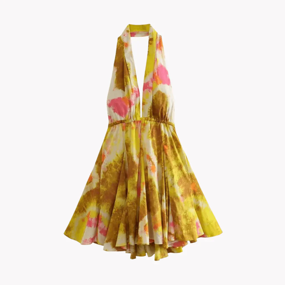 Estella | Tropical Print Rückenfrei für Frauen