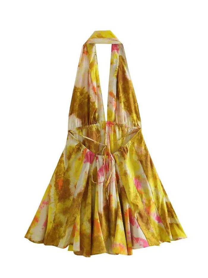 Estella | Tropical Print Rückenfrei für Frauen