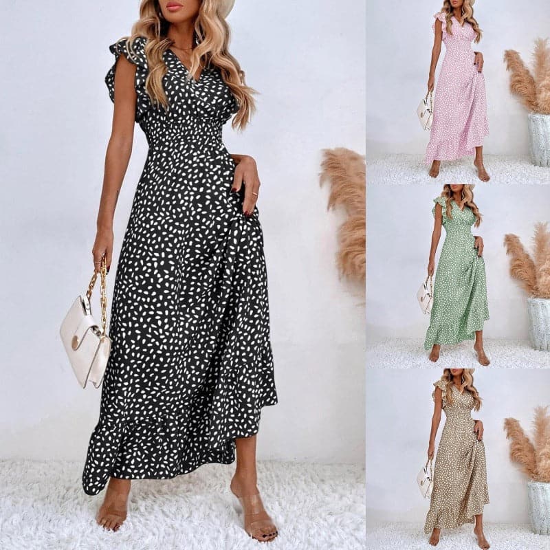 Braelynn | Klassisches langes Sommerkleid mit elegantem Muster