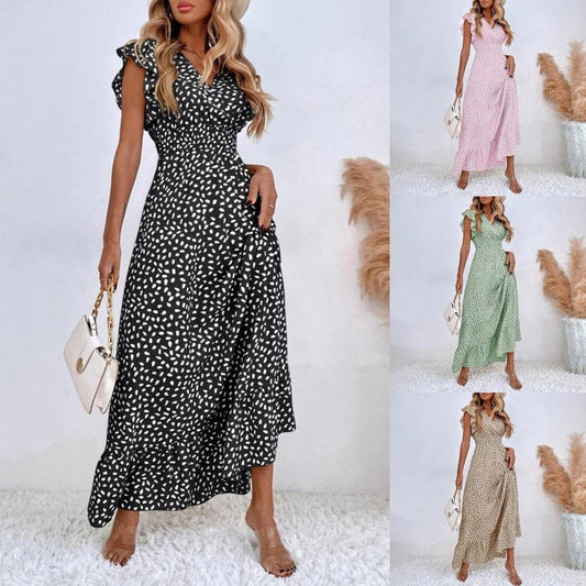 Braelynn | Klassisches langes Sommerkleid mit elegantem Muster