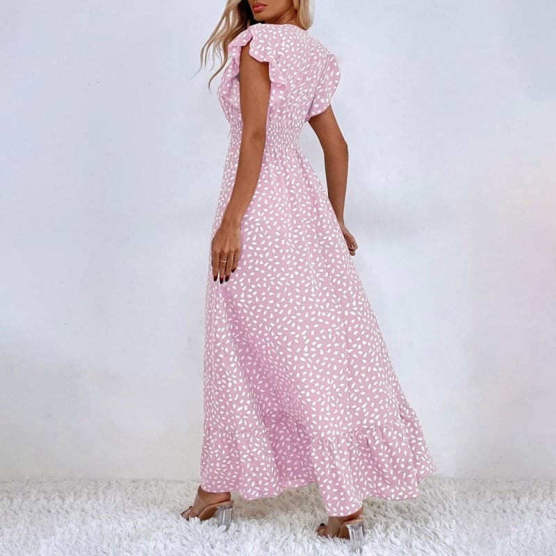 Braelynn | Klassisches langes Sommerkleid mit elegantem Muster