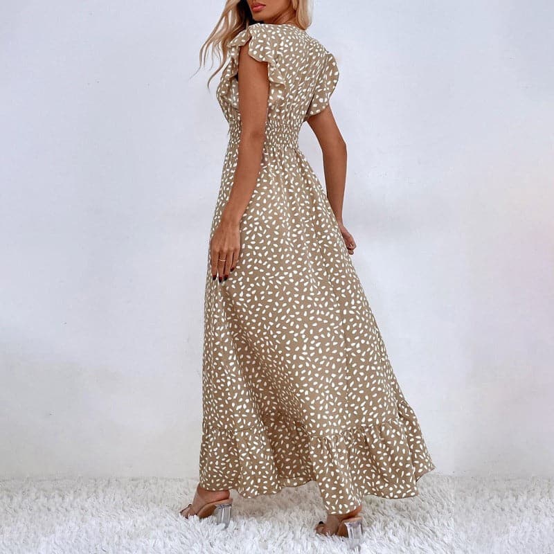 Braelynn | Klassisches langes Sommerkleid mit elegantem Muster