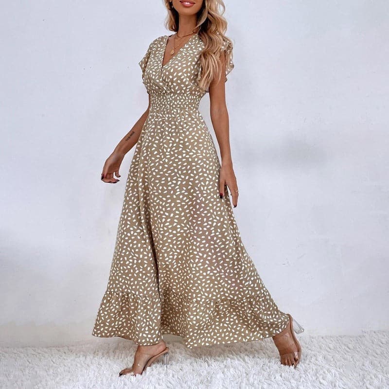 Braelynn | Klassisches langes Sommerkleid mit elegantem Muster