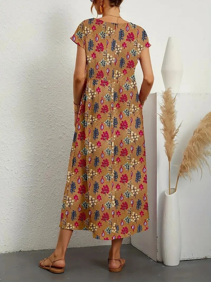 Doris | Elegantes geblümtes Kleid