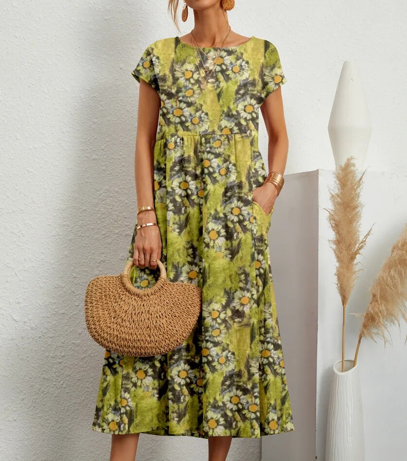 Doris | Elegantes geblümtes Kleid