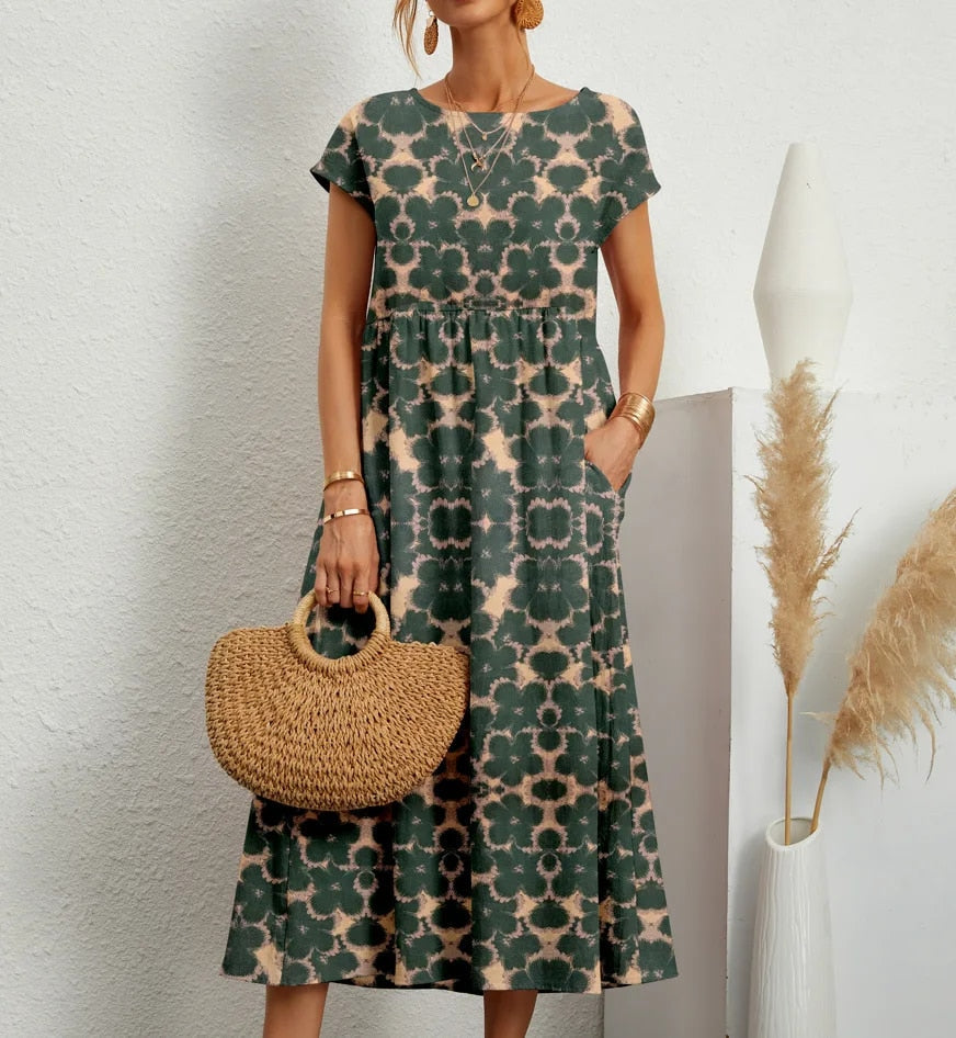 Doris | Elegantes geblümtes Kleid