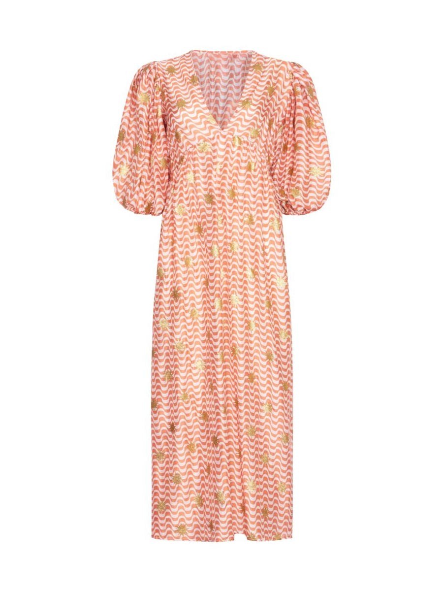 Desiree | Bedrucktes Kleid mit Manschetten