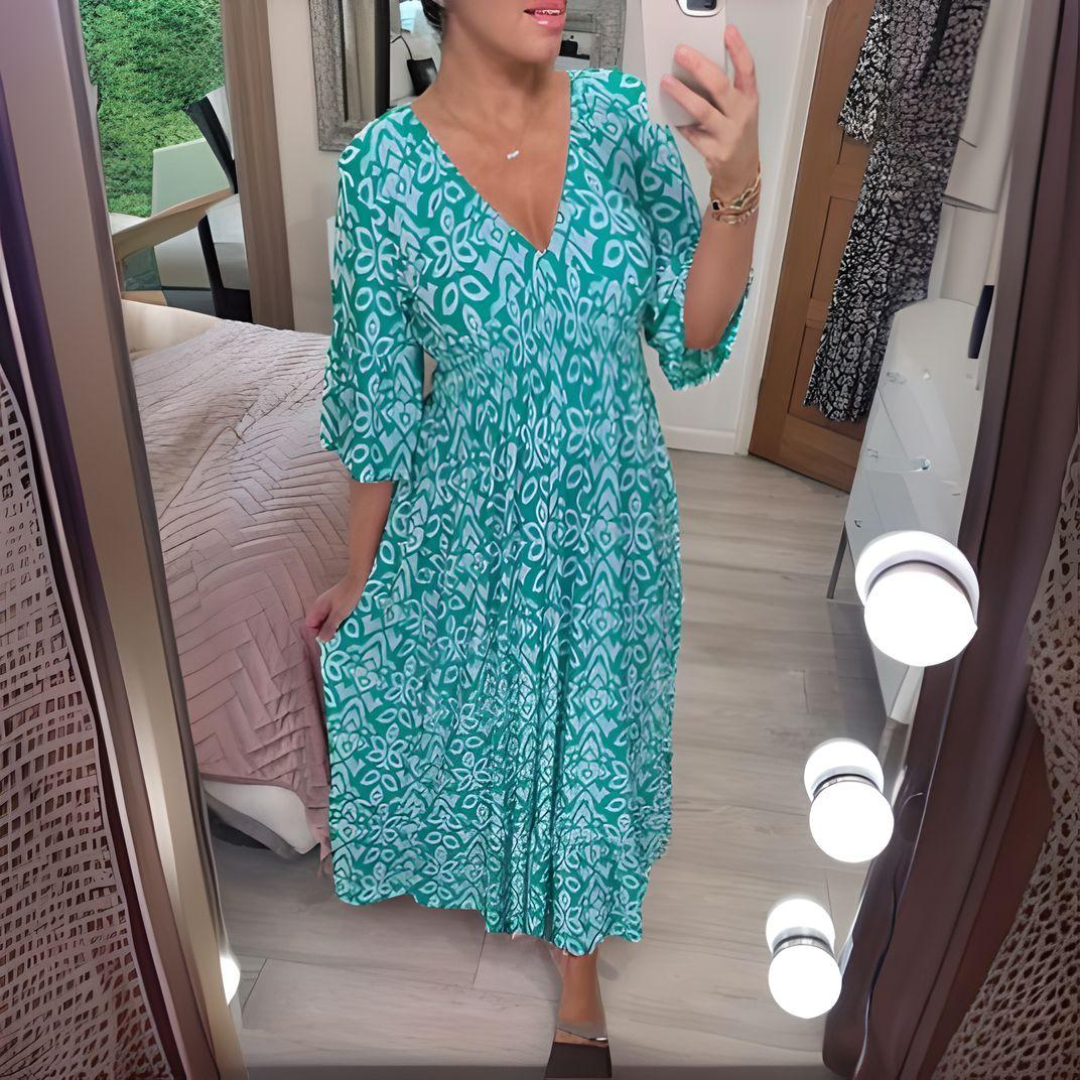 Nancy -  Premium Boho-Kleid Mühelose Eleganz & Komfort