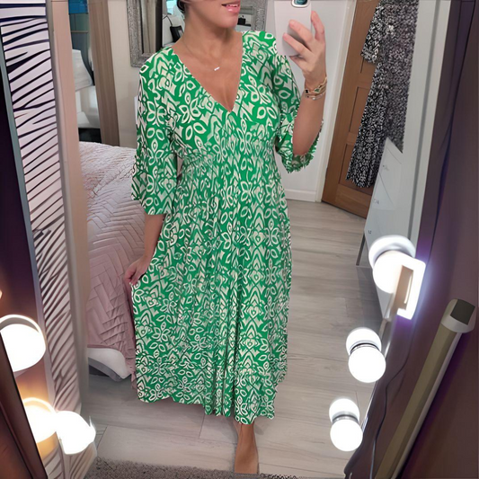 Nancy -  Premium Boho-Kleid Mühelose Eleganz & Komfort
