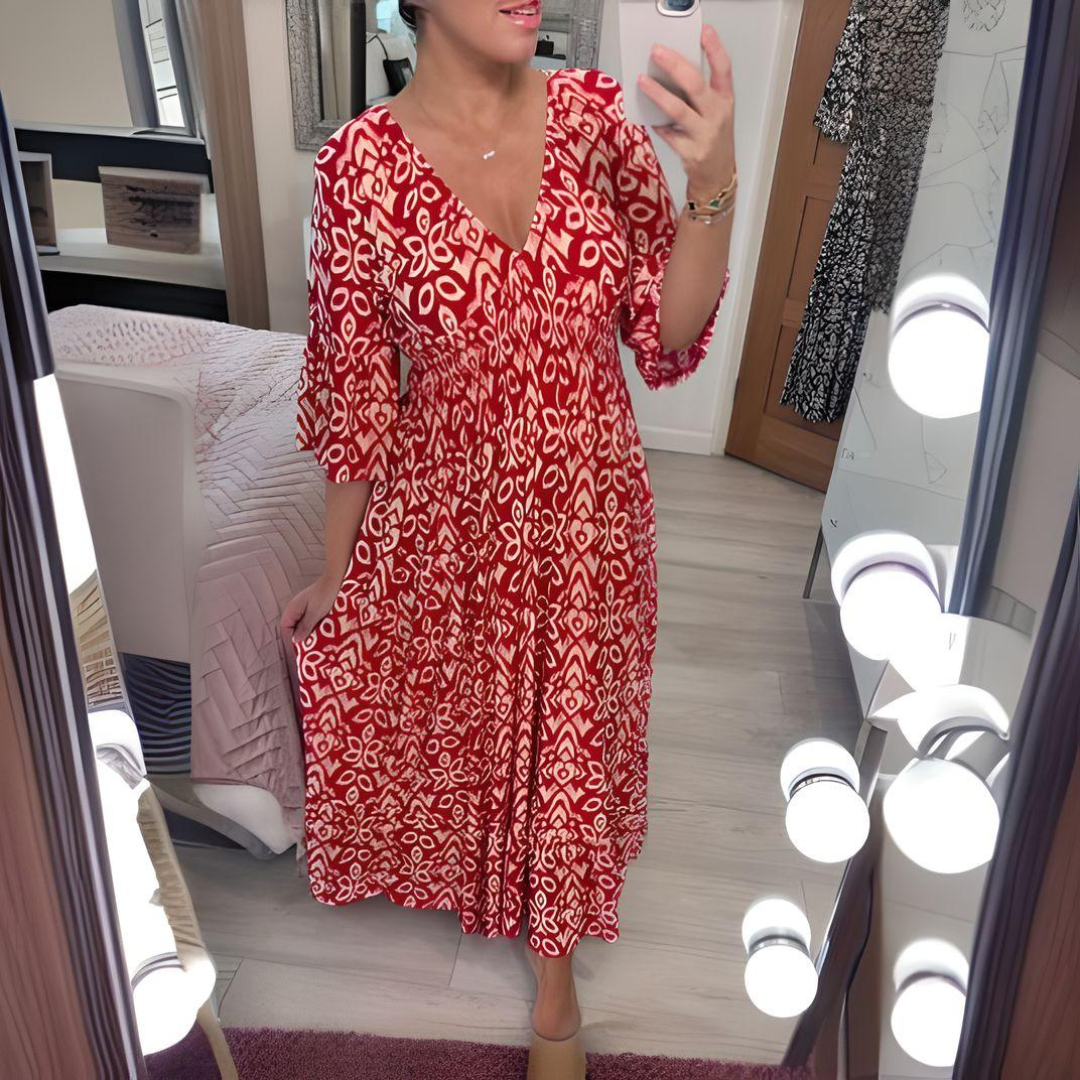 Nancy -  Premium Boho-Kleid Mühelose Eleganz & Komfort