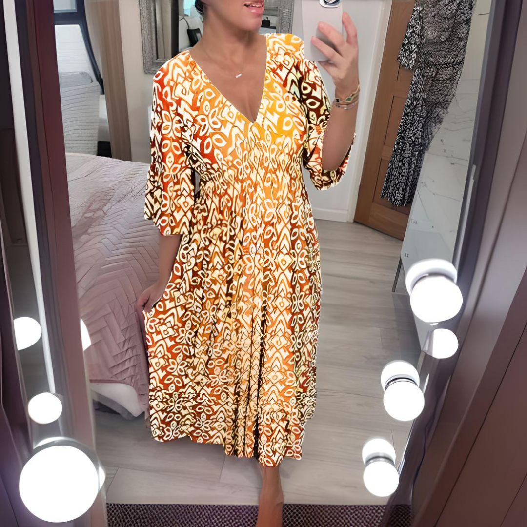Nancy -  Premium Boho-Kleid Mühelose Eleganz & Komfort