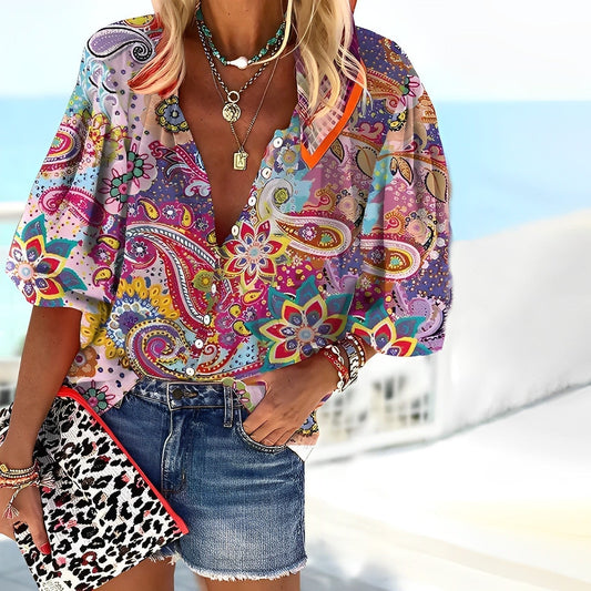 Kinsley - Shirt mit Mandala-Druck