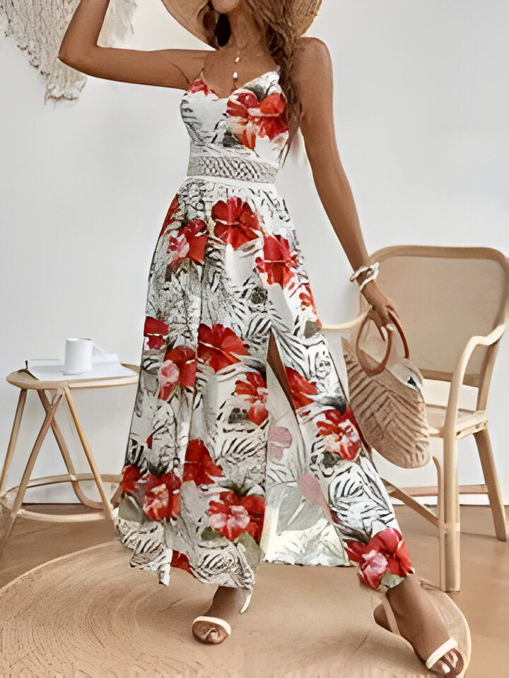 Margaret | Elegantes ärmelloses geteiltes Kleid für Frauen
