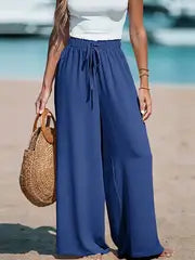 Adelina | Bequeme und atmungsaktive Hose mit hoher Taille und weitem Bein
